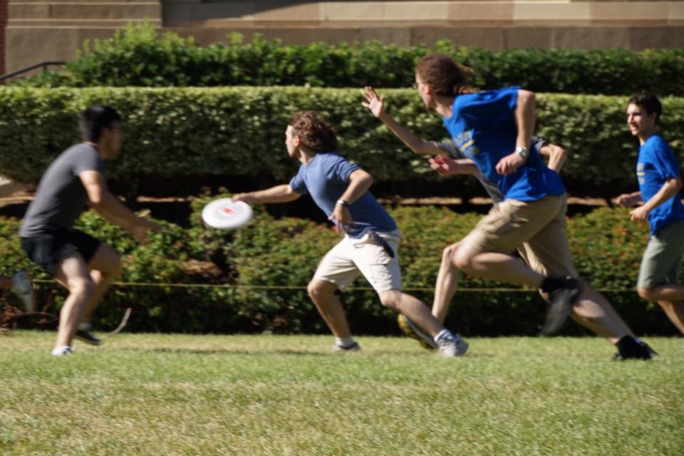 Ultimate frisbee break during my research stay at UCLA